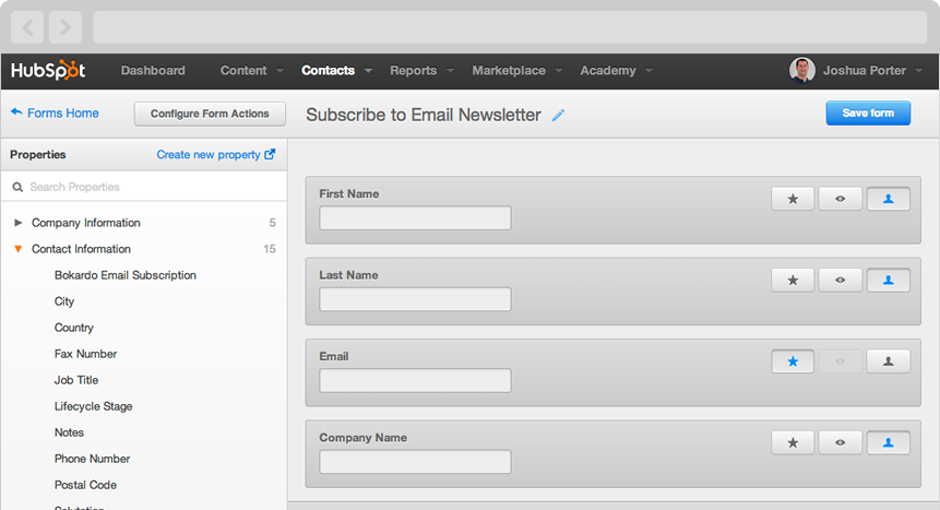 forms tools hubspot form tools